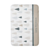 Tapis De Bain Pins primitifs sur blanc (Devant (Vertical))