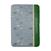 Tapis De Bain Pins primitifs sur gris (Devant (Vertical))