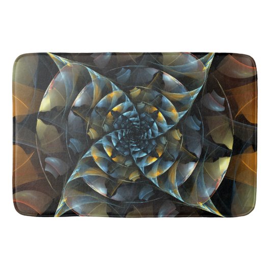 Tapis De Bain Pinwheel Art Abstrait (Devant)