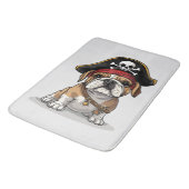 Tapis De Bain Pirate anglais Bulldog Skull Crossbones (Angle)