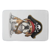 Tapis De Bain Pirate anglais Bulldog Skull Crossbones (Devant)