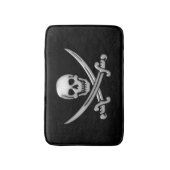 Tapis De Bain Pirate Crâne et os croisés des épées (Devant (Vertical))