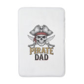 Tapis De Bain Pirate Dad Skull Sword Vintage Engraving Shirt_1 (Devant (Vertical))