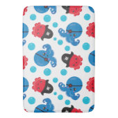Tapis De Bain Pirate Octopus, Motif de pieuvre, Animaux de mer (devant Vertical)