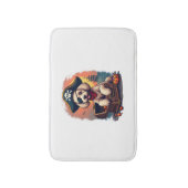 Tapis De Bain Pirate Poodle Plunder (Devant (Vertical))