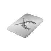 Tapis De Bain Pistolets de duel argent (Angle)