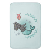 Tapis De Bain Pitbull de sirène (devant Vertical)