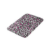 Tapis De Bain PixDezines couleur léopard rose/DO-IT-YOURSELF arr (Angle)