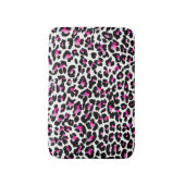 Tapis De Bain PixDezines couleur léopard rose/DO-IT-YOURSELF arr (Devant (Vertical))