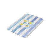 Tapis De Bain PixDezines effets nautiques/ancre/aquarelle (Angle)