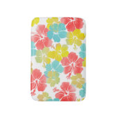 Tapis De Bain PixDezines Hibiscus/orange/bleu/jaune (Devant (Vertical))