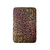 Tapis De Bain PixDezines Léopard/Couleurs Arc-en-ciel/Réglable (Devant (Vertical))