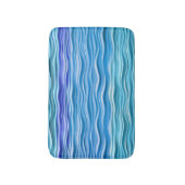 Tapis De Bain PixDezines Vagues Aqua (Devant (Vertical))