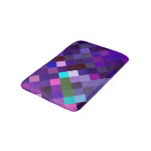 Tapis De Bain Pixelated Pattern - Purple (Angle)