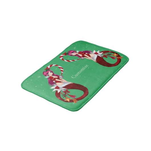 Tapis De Bain Pixie de Noël Mermaid Thunder_Cove (Angle)