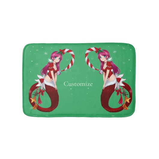 Tapis De Bain Pixie de Noël Mermaid Thunder_Cove (Devant)