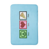 Tapis De Bain Pizza d'amour de paix (Devant (Vertical))