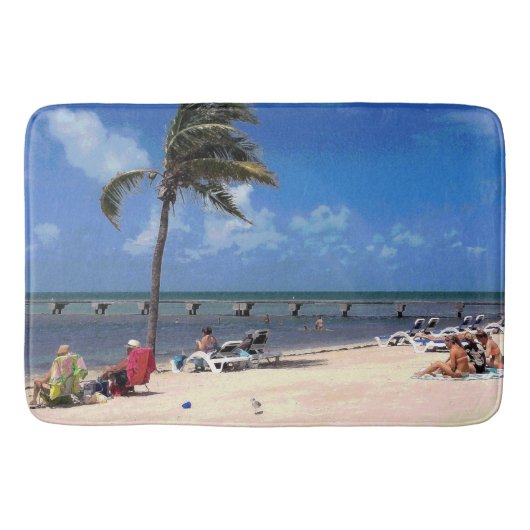 Tapis De Bain Plage avec Palm de coco (Devant)