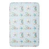 Tapis De Bain Plage Crabe Bleu, Homard, Écre, Dollar de sable (devant Vertical)