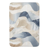 Tapis De Bain Plage de sable bleu crème Côte d'Ivoire Abstrait W (devant Vertical)