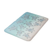 Tapis De Bain Plage des tortues de mer d'argent (Angle)
