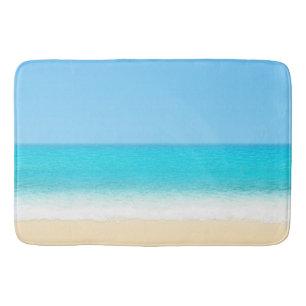 Tapis De Bain Plage d'été bleue