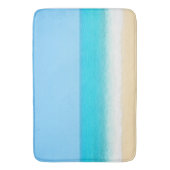 Tapis De Bain Plage d'été bleue (devant Vertical)