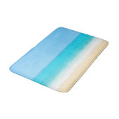 Tapis De Bain Plage d'été bleue (Angle)