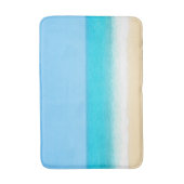 Tapis De Bain Plage d'été bleue (Devant (Vertical))