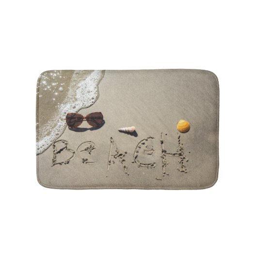 Tapis De Bain Plage écrite dans le sable (Devant)