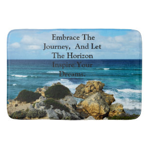Tapis De Bain Plage Embrasser : Motivationnel Embrasser Le Voyag