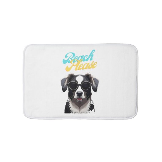 Tapis De Bain Plage et Chiens (Devant)