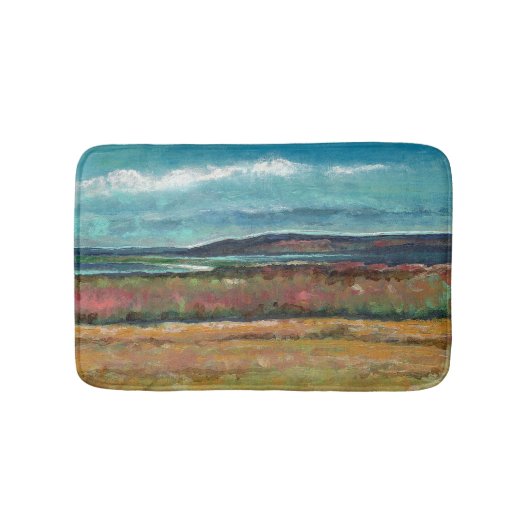 Tapis De Bain Plage Et Dunes De Sable Côtier Peinture (Devant)