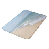 Tapis De Bain Plage et vagues d'océan (Angle)