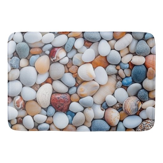 Tapis De Bain Plage Galets Bain Mat (Devant)