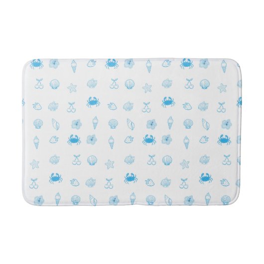 Tapis De Bain Plage grecque minimaliste (Devant)