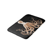 Tapis De Bain Plage océanique de pieuvre matelas noirs (Angle)