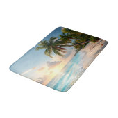 Tapis De Bain Plage Océanique Tropicale (Angle)