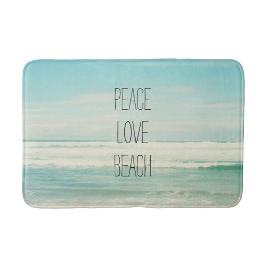 Tapis De Bain Plage Peace Love (Devant)