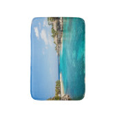 Tapis De Bain Plage tropicale pittoresque avec huttes de chaume  (Devant (Vertical))