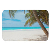 Tapis De Bain Plage tropicale, Sable, Océan, Palm Tree Fun Summe (Devant)