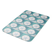Tapis De Bain Plage turquoise de Starfish et de sable Dollar (Angle)