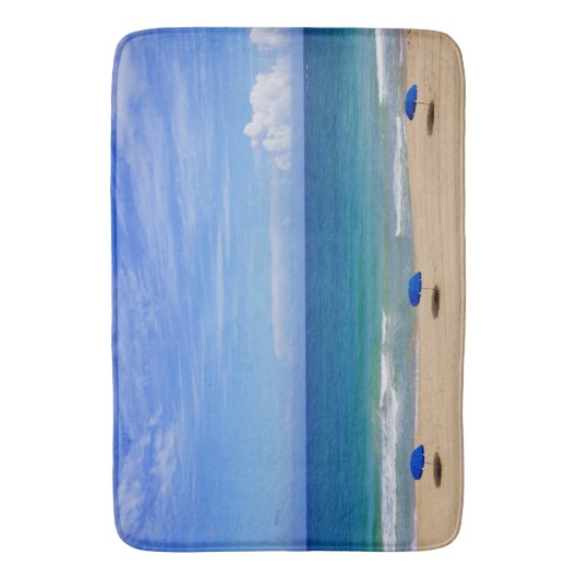 Tapis De Bain Plage Umbrella Ocean (devant Vertical)
