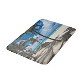 Tapis De Bain Plages tropicales | Anguilla Beach, Palm Tree (Angle)