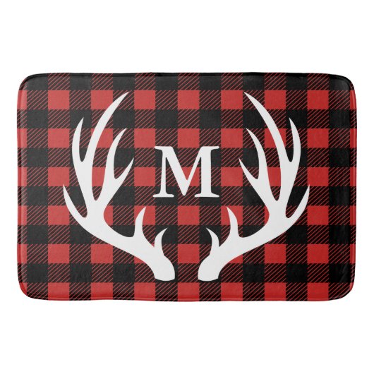 Tapis De Bain Plaid blanc rustique de contrôle de Buffalo (Devant)