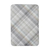 Tapis De Bain Plaid Bleu/Gris/Tan (Devant (Vertical))