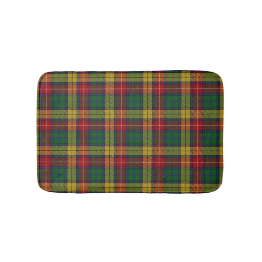 Tapis De Bain Plaid de tartan écossais de Buchanan de clan (Devant)