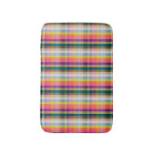 Tapis De Bain Plaid écossais abstrait (Devant (Vertical))