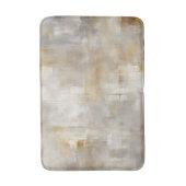 Tapis De Bain Plaid en or gris neutre (Devant (Vertical))