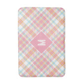 Tapis De Bain Plaid Monogramme personnalisé / Motif Tartan (Devant (Vertical))